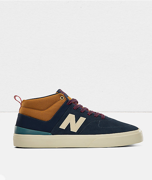 New Balance Numeric 379 Mid Navy & Brown Skate Shoes