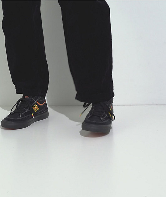 New Balance Numeric 417 Villani Black & Orange Skate Shoes video