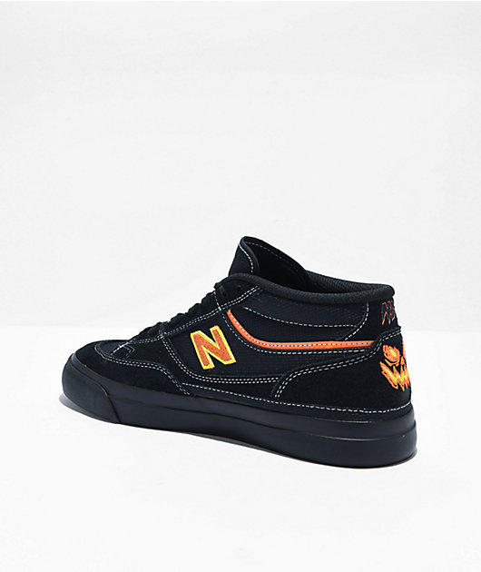 New Balance Numeric 417 Villani Black Orange Skate Shoes Zumiez