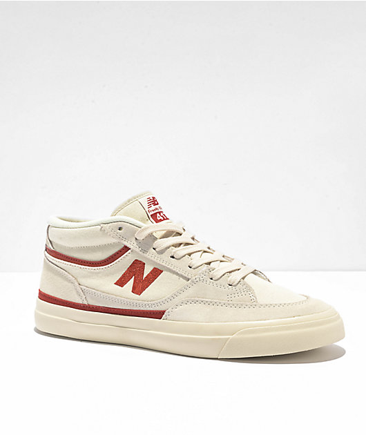 New Balance Numeric 417 Villani Sea Salt & Brick Red Skate Shoes