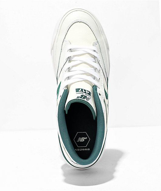 New Balance Numeric 417 Villani White Vintage Teal Skate Shoes