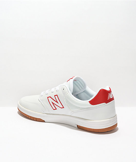 New Balance Numeric 425 zapatos de skate en blanco y rojo