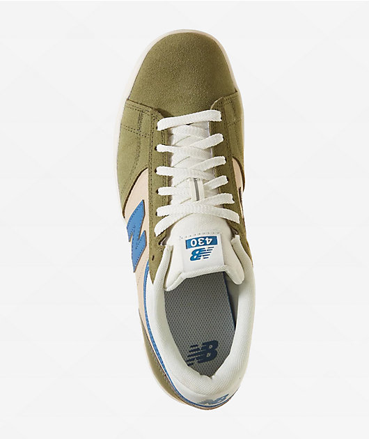 新品未使用 Stone  × New Balance Numeric New Balance Numeric 430 Dark Olivine & Sea Stone Skate Shoes | Zumiez