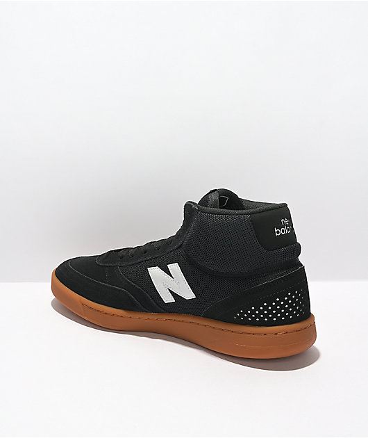 New Balance Numeric 440 Black & Gum High Top Skate Shoes