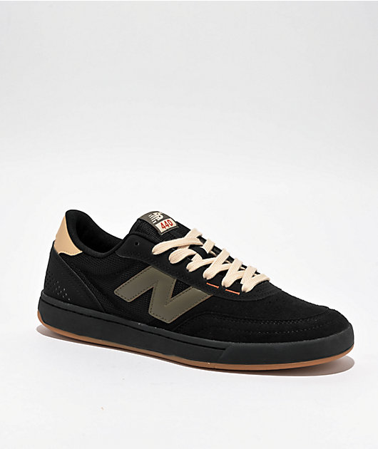 New Balance Numeric 440 V2 Black & Olive Skate Shoes | Zumiez
