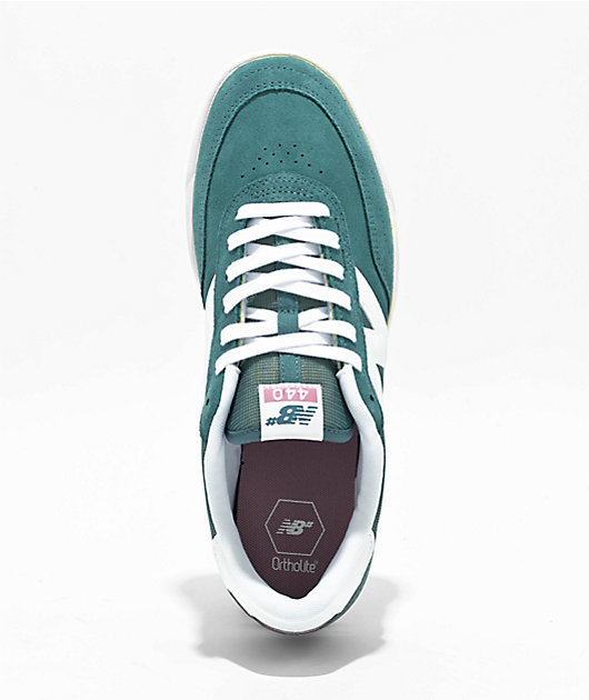 New Balance 440 V2 Spruce & White Skate Shoes | Zumiez