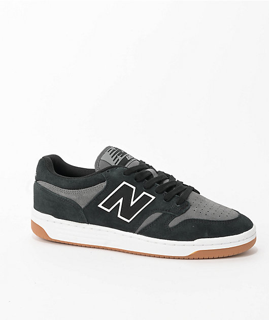 New Balance Numeric 480 Black & Grey Skate Shoes | Zumiez