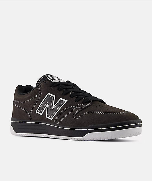 New Balance Numeric 480 Dark Grey & Black Skate Shoes | Zumiez