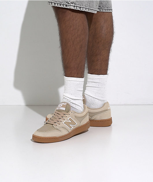 New Balance Numeric 480 Incense Brown & White Skate Shoes video
