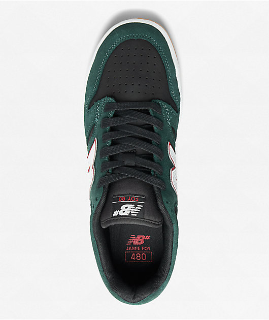 New Balance Numeric 480 Jamie Foy Forest Green & Black Skate
