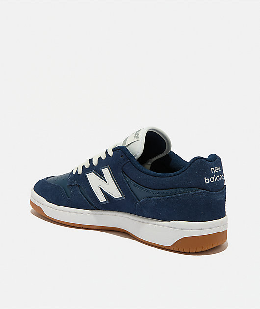 New Balance Numeric 480 Navy & White Skate Shoes | Zumiez
