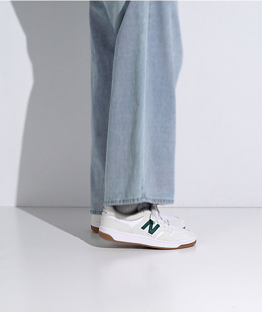 New Balance Numeric 480 Sea Salt & Vintage Teal Skate Shoes video
