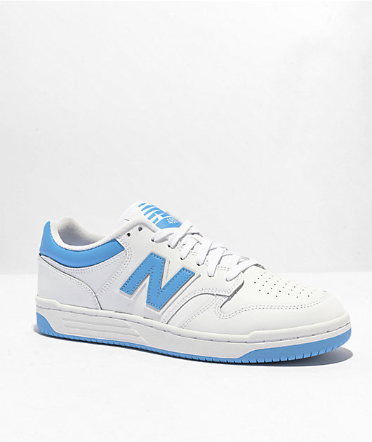 New Balance Numeric 480 White & Blue Skate Shoes | Zumiez