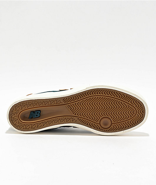 New Balance Numeric 574 Spruce & White Skate Shoes