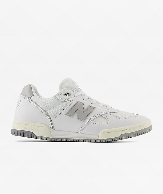 New Balance Numeric 600 White & Rain Cloud Skate Shoes | Zumiez