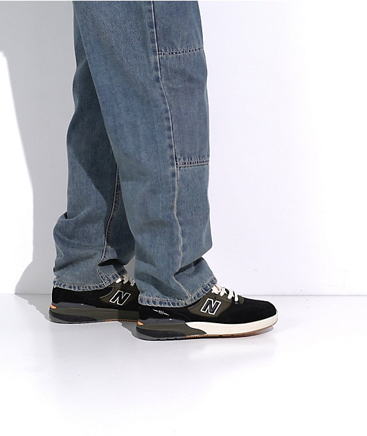 New Balance Numeric 933 Reynolds Black & Olive Skate Shoes video