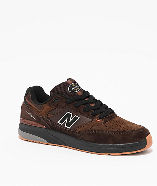 New Balance Numeric 933 Reynolds Brown & Black Skate Shoes | Zumiez