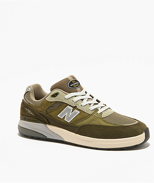 New Balance Numeric 933 Reynolds Dark Olive & Light Olive Skate