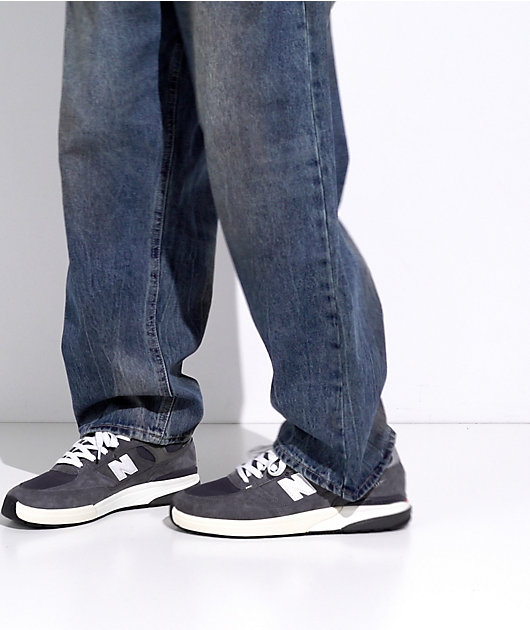 New Balance Numeric 933 Reynolds Grey & White Skate Shoes