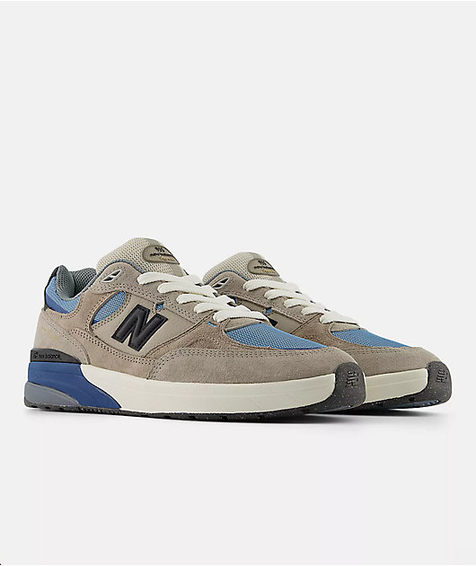 New Balance Numeric 933 Reynolds Mushroom & Light Blue Skate Shoes