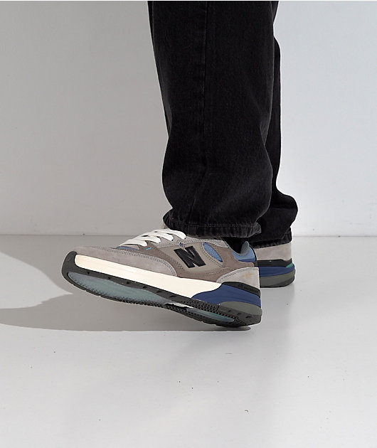 New Balance Numeric 933 Reynolds Mushroom & Light Blue Skate Shoes video