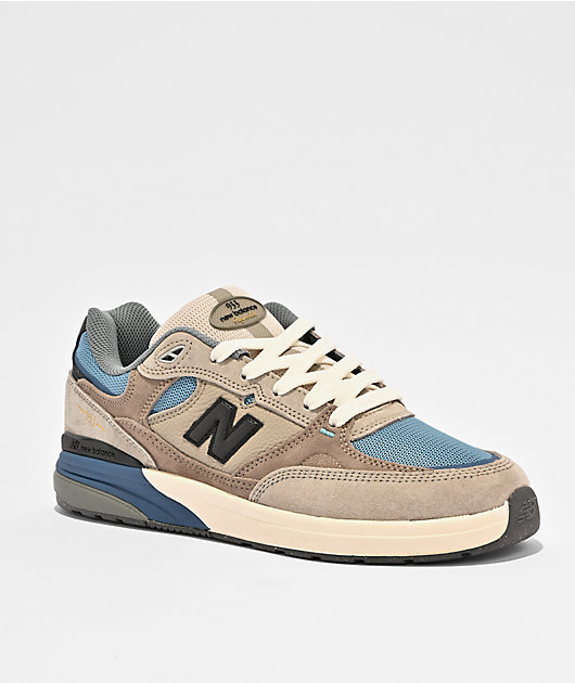 No.124 フルオーダー（メリーポピンズ） New Balance Numeric 933 Reynolds Mushroom & Light Blue Skate Shoes
