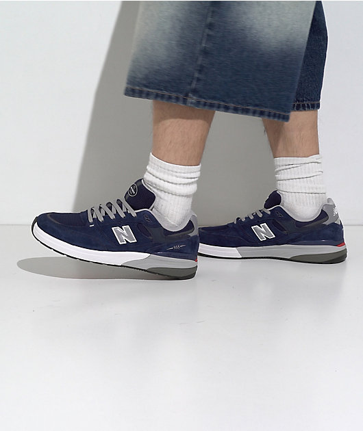 New Balance Numeric 933 Reynolds Navy & White Skate Shoes video