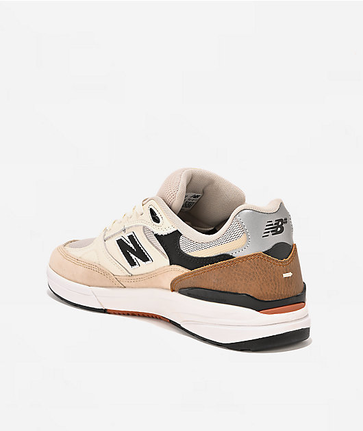 New Balance Numeric 933 Reynolds White & Brown Skate Shoes