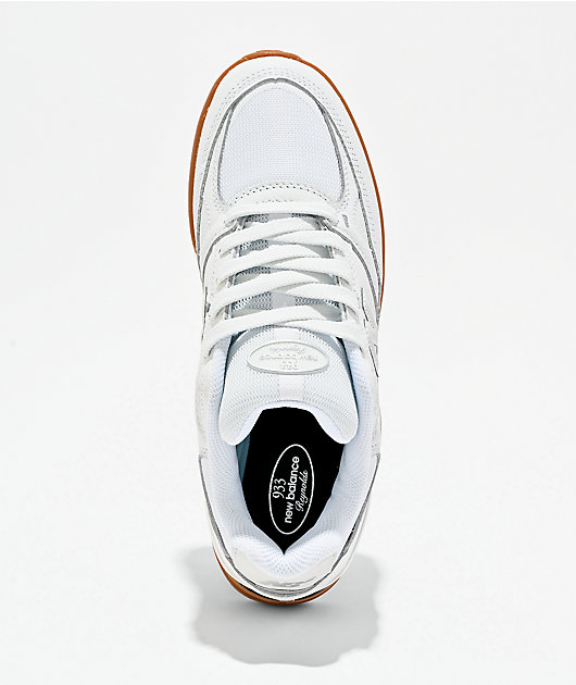New Balance Numeric 933 Reynolds White & Gum Skate Shoes