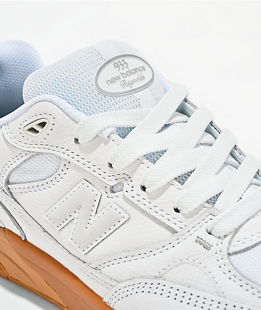 New Balance Numeric 933 Reynolds White & Gum Skate Shoes