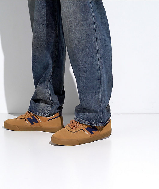 New Balance Numeric Jamie Foy 306 Wheat & Navy Skate Shoes | Zumiez