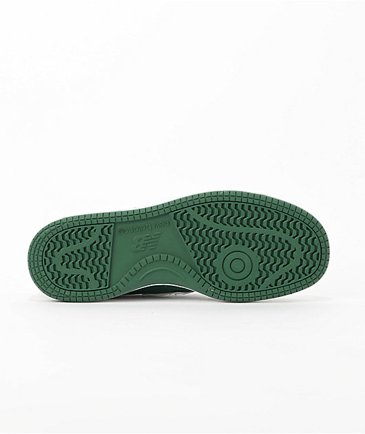 New Balance Numeric Kid's 480 Forest Green & White Skate Shoes