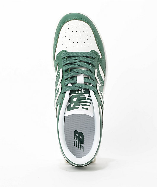 New Balance Numeric Kid's 480 Forest Green & White Skate
