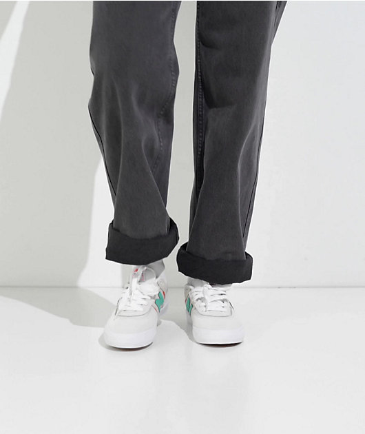 New Balance Numeric Kids 306 Jamie Foy Cream, Teal & Orange Skate Shoes video