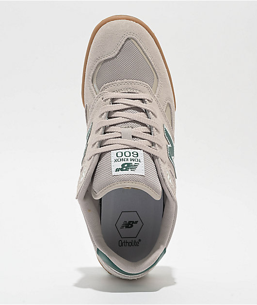 New Balance Numeric Knox 600 Beige & Gum Skate Shoes | Zumiez
