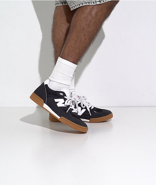 New Balance Numeric Knox 600 Phantom Grey & White Skate Shoes | Zumiez