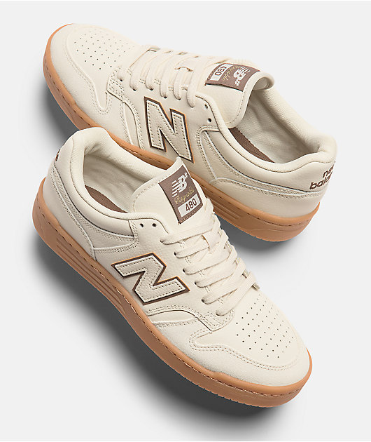 New Balance Numeric Reynolds 480 Cream & Gum Skate Shoes | Zumiez
