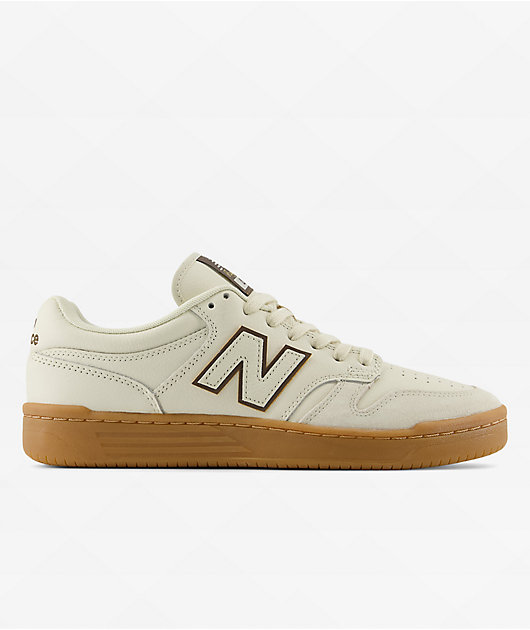 New Balance Numeric Reynolds 480 Cream & Gum Skate Shoes  display picture 3