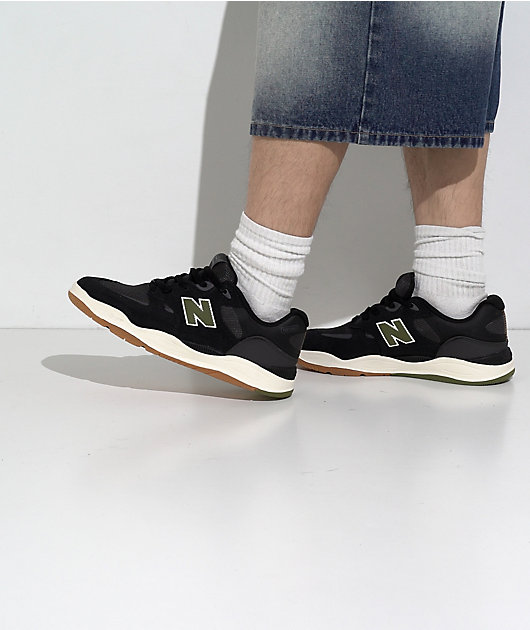 New Balance Numeric Tiago 1010 Black & Green Skate Shoes video
