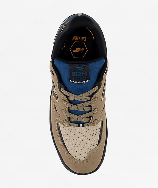 New Balance Numeric Tiago 1010 Mushroom & Black Skate Shoes | Zumiez