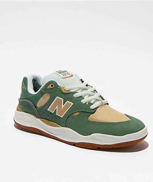 New Balance Numeric Tiago 1010 Sage & Tan Skate Shoes | Zumiez
