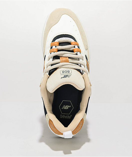 New Balance Numeric Tiago 808 Tan & Navy Skate Shoes