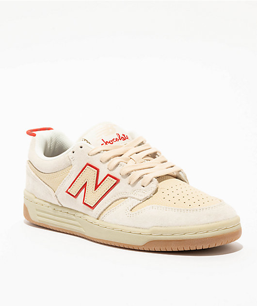 New Balance Numeric x Chocolate 480 Tan Gum Skate Shoes Zumiez