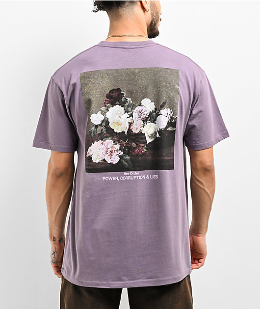 New Order by Color Bars Power, Corruption & Lies Lavender T-Shirt 