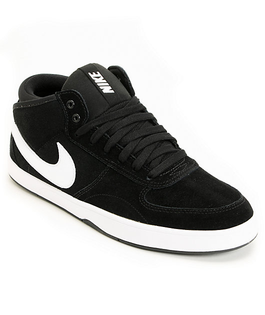 Nike 6.0 Mavrk Mid 3 Black \u0026 White Shoes | Zumiez