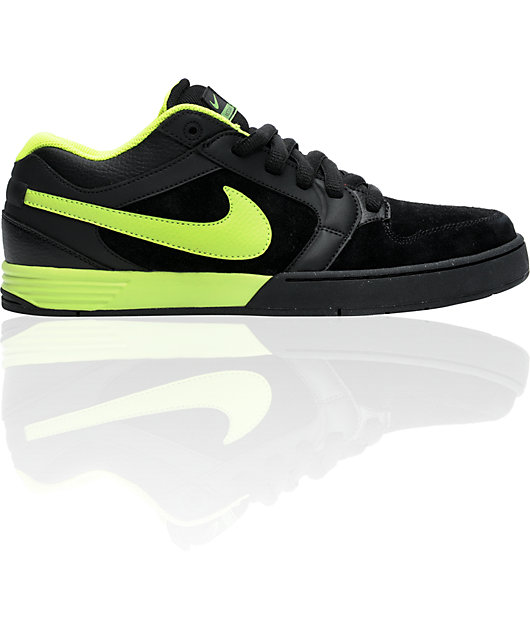 Nike 6.0 Zoom Mogan 3 Lunarlon Black \u0026 Volt Shoes | Zumiez