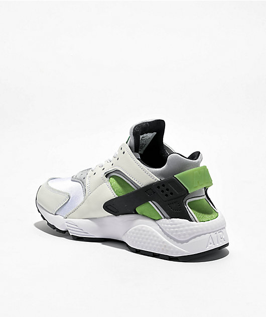 Nike Air Huarache White Green Shoes Zumiez