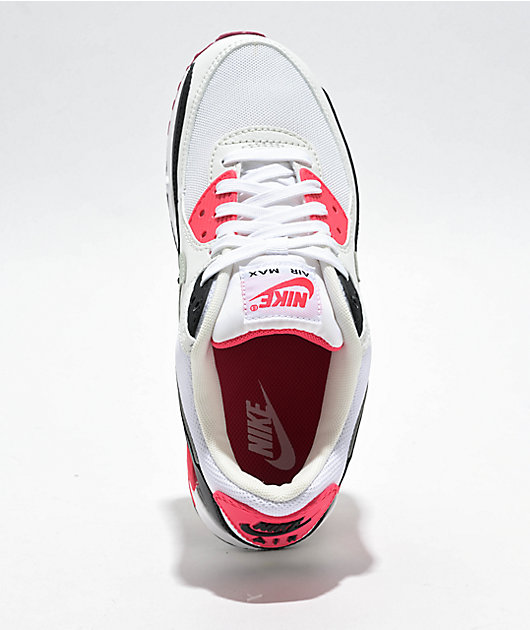 Nike Air Max 90 White, Black & Pink Foam Shoes