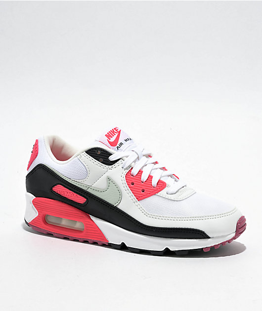 Nike Air Max 90 ホワイト/ピンク Nike Air Max 90 White, Black & Pink Foam Shoes | Zumiez