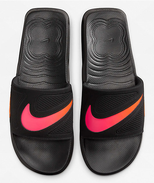 Nike Air Max Cirro Black \u0026 Racer Pink Slide Sandals | Zumiez